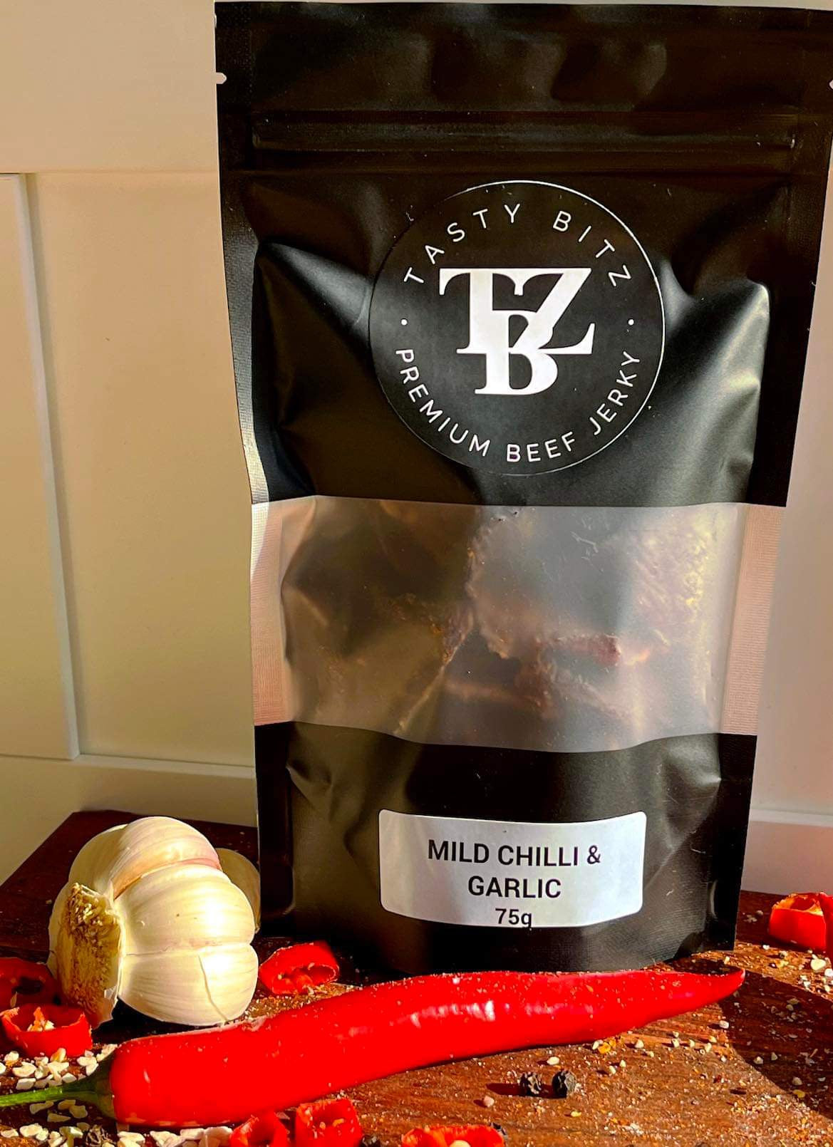 Tastybitz Mild Chilli & Garlic Beef Jerky