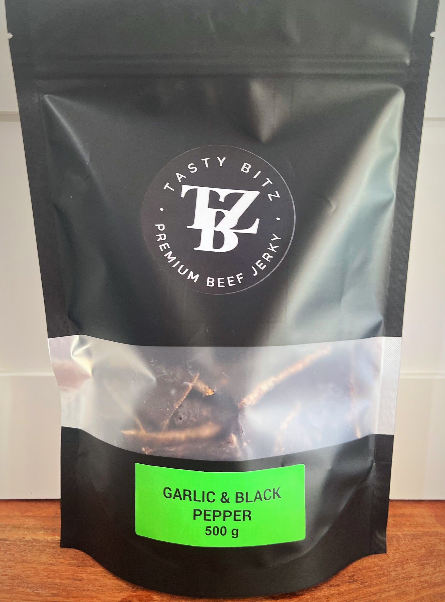 Tastybitz Garlic & Black Pepper Beef Jerky