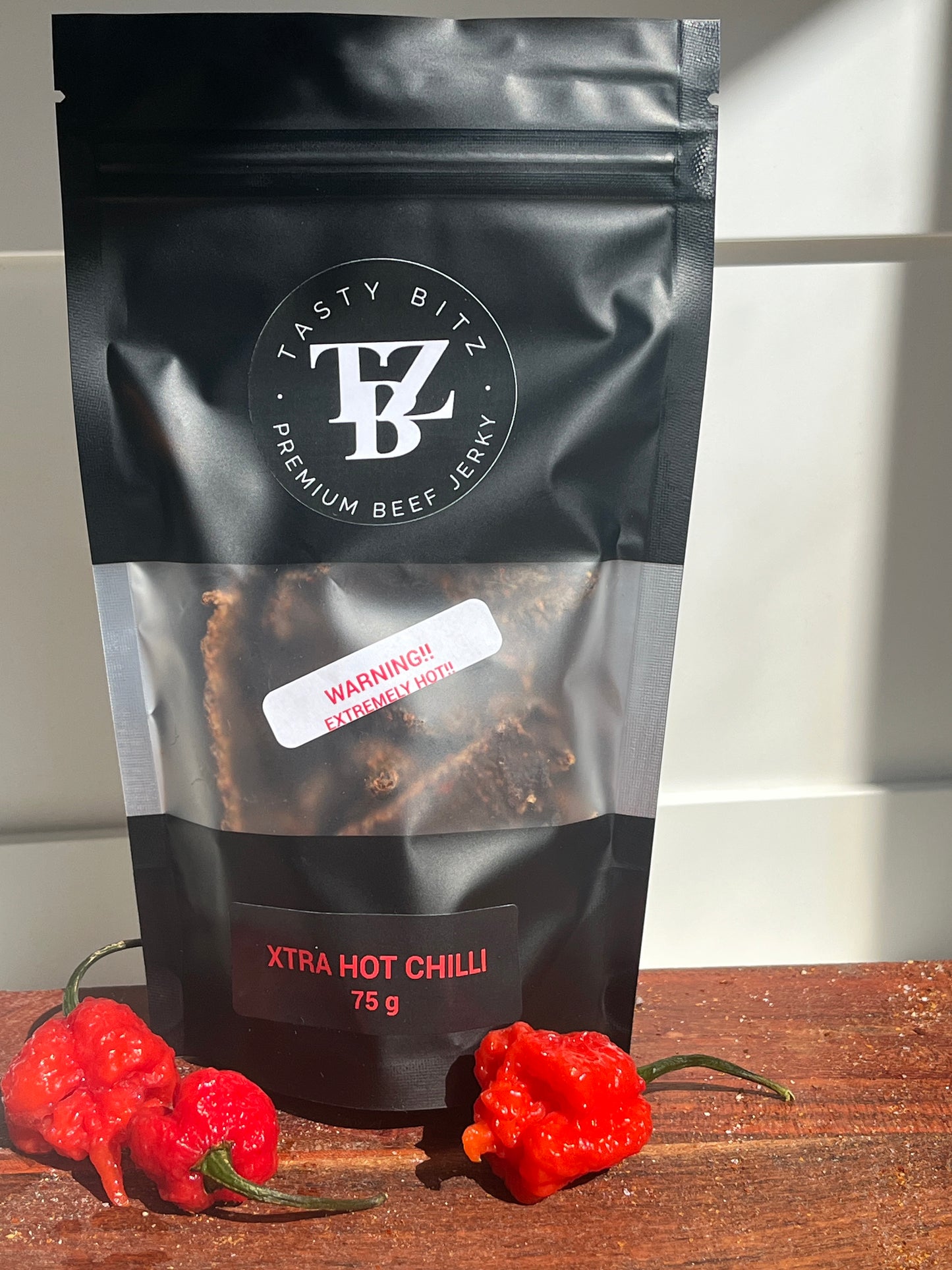 Tastybitz Extra Hot Chilli Beef Jerky
